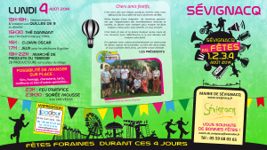 Programme Verso Sévignacq en Fête 2014