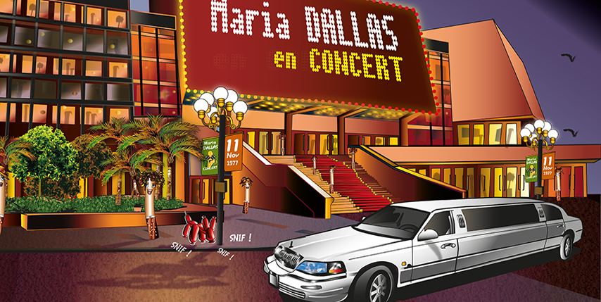 Salle de Maria Dallas en concert