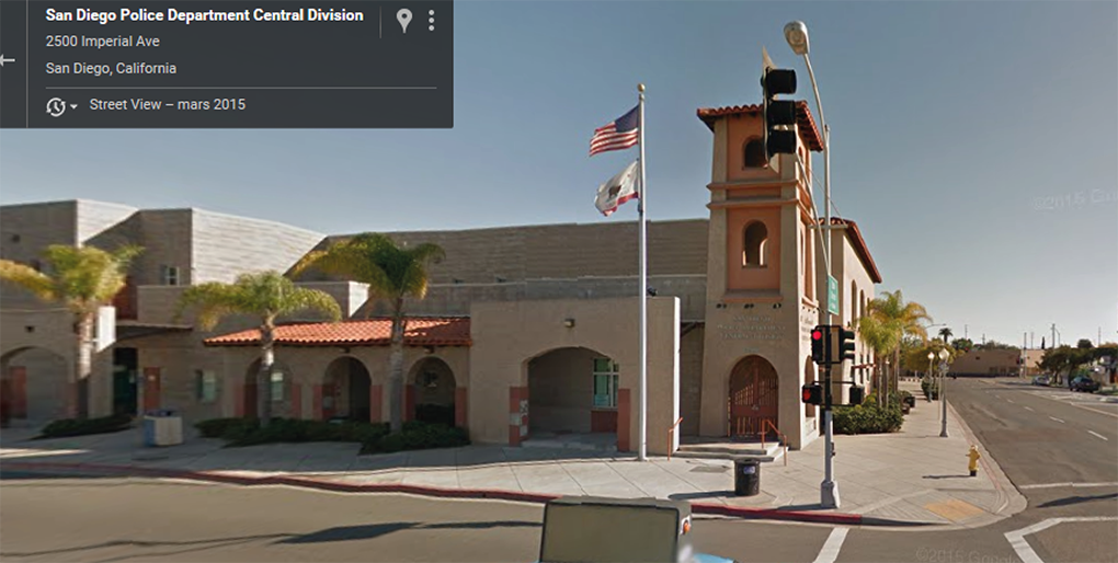 Google Street View : San Diego Police Department Central Division à San Diego