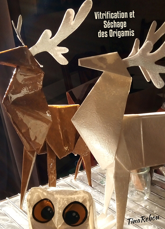 Ensemble Rennes et chouette origami - Vitrification