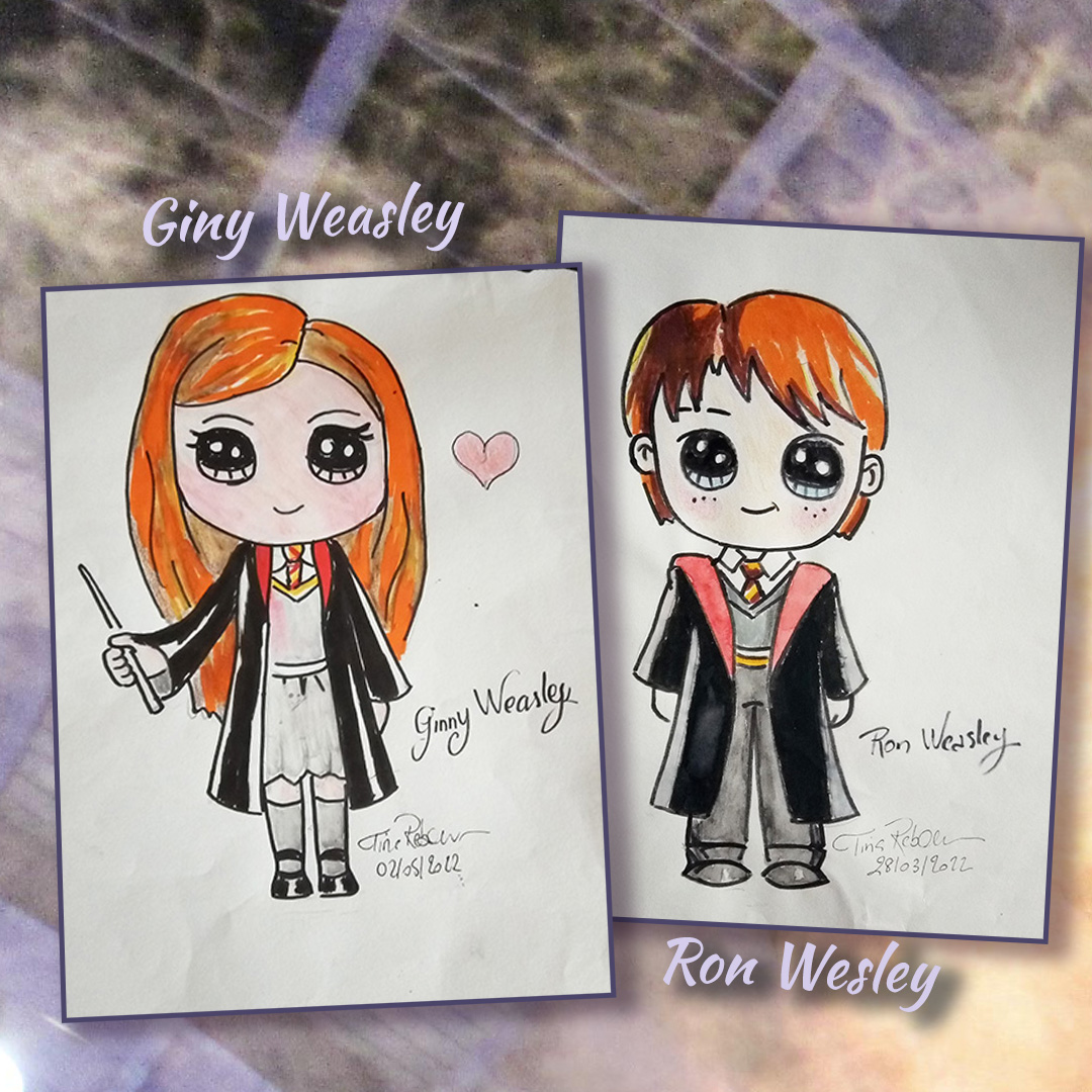 Série Harry POTTER | Giny et Ron Weasley