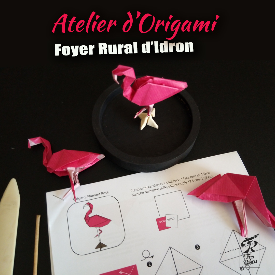 Série Origami | Flamant rose